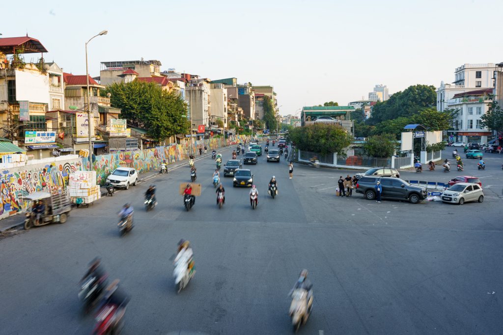 Traffic in the streets of Hanoi, Vietnam, 9 November 2023 (Photo: Reuters/Davide Bonaldo/Sipa USA).