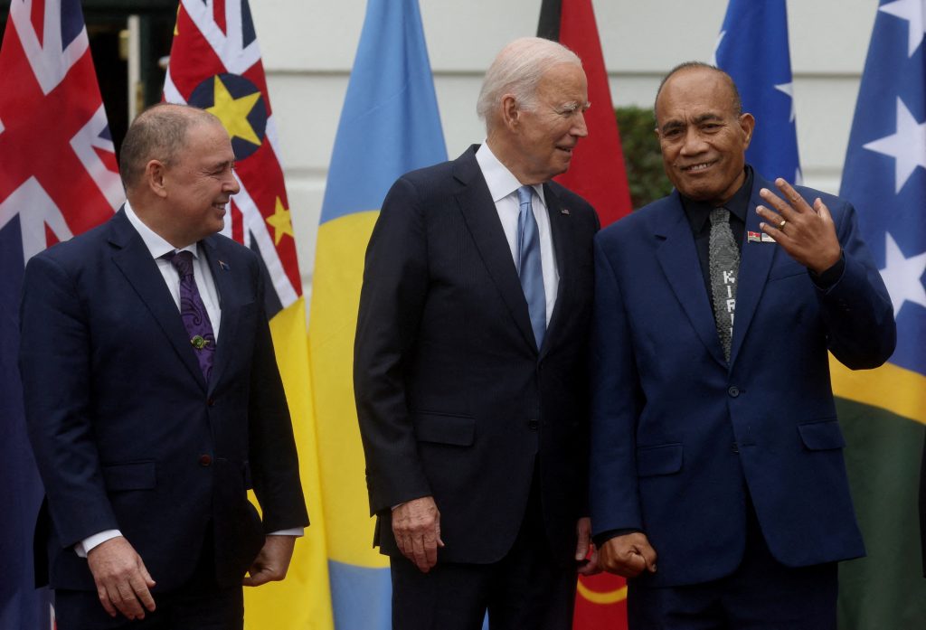 US President Joe Biden hosts a summit with Pacific Island nation leaders in Washington, United States, 25 September 2023 (Photo: Reuters/Leah Millis).